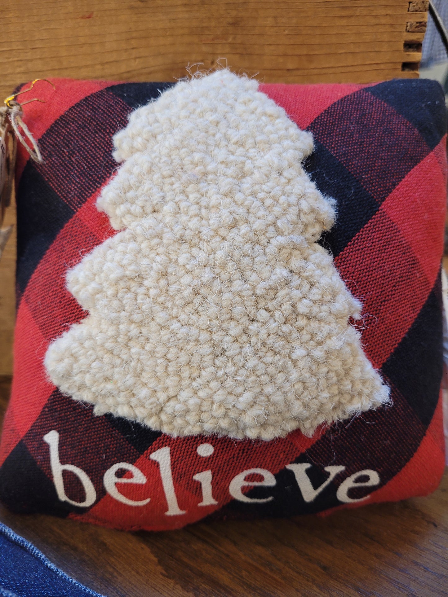 Believe Christmas Mini Pillow