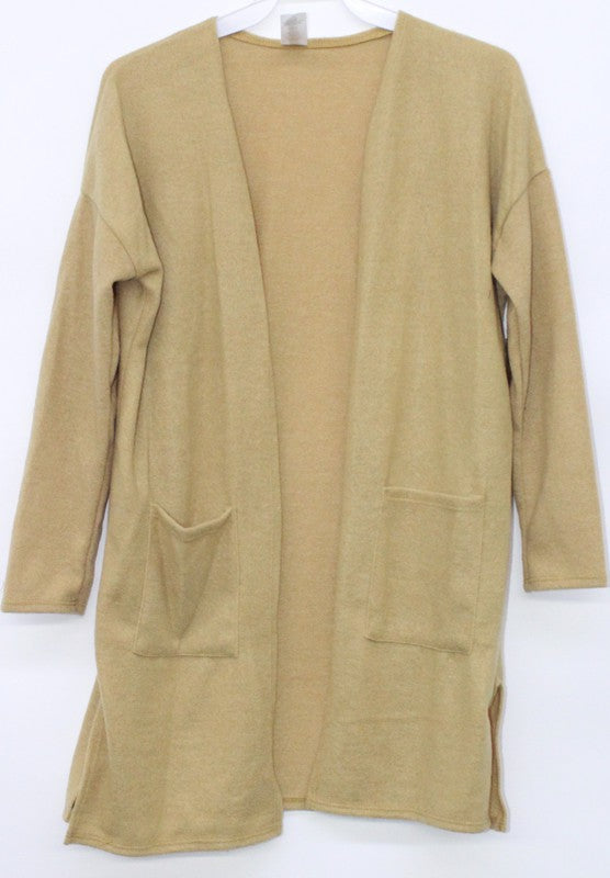 Girls Long Line Cardigan