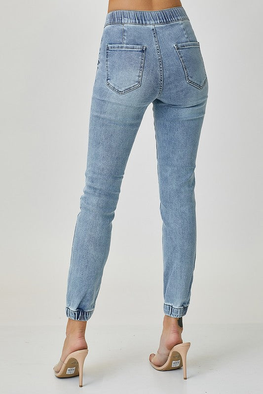 Mid Rise Jogger, denim