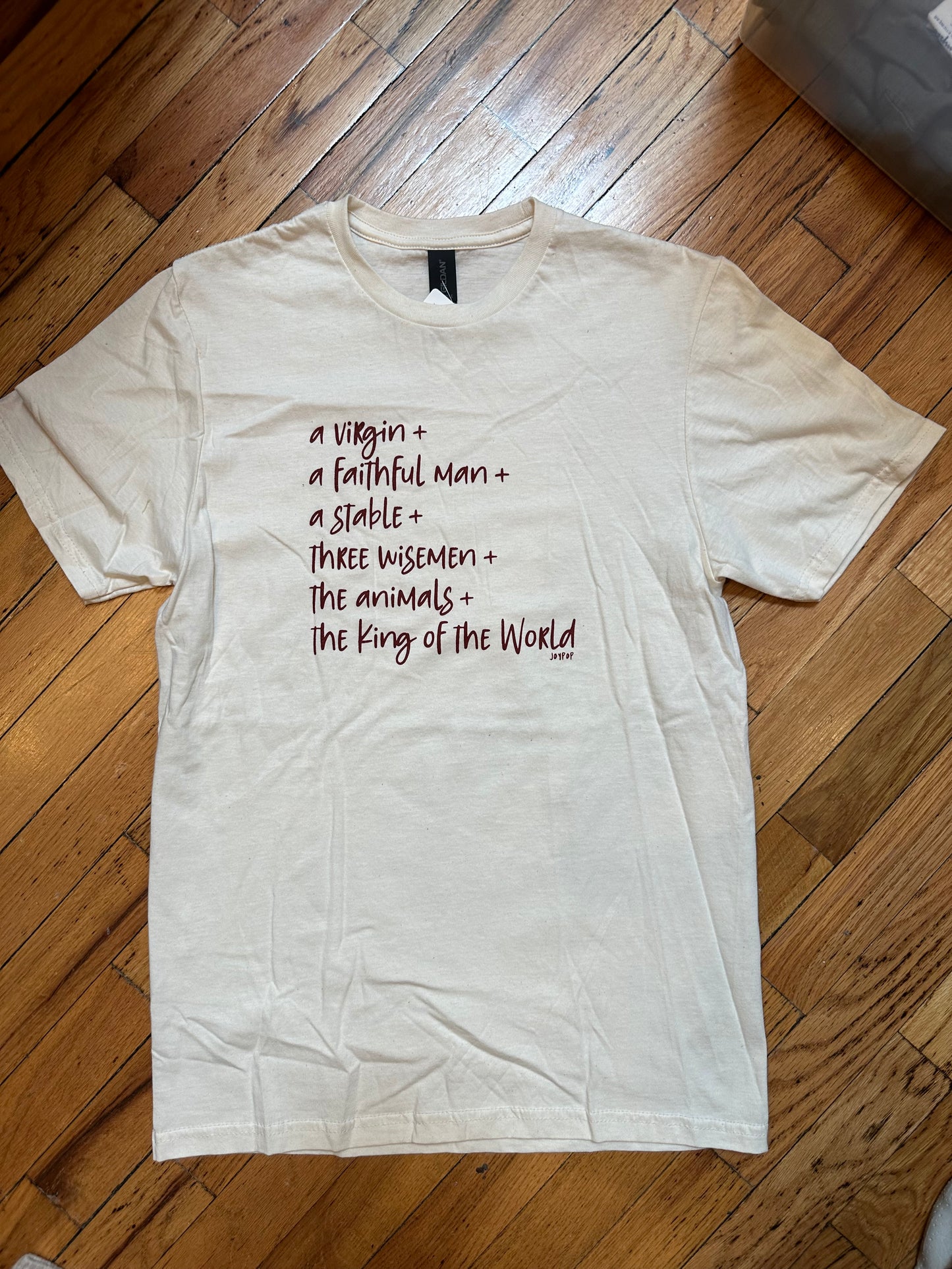 King of the World T-shirt, Cream