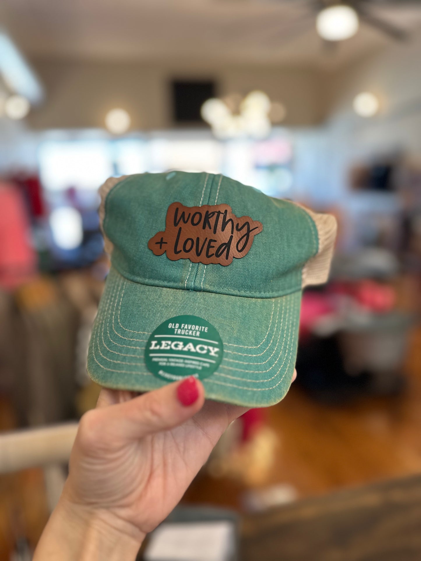 Worthy & Loved patch hat