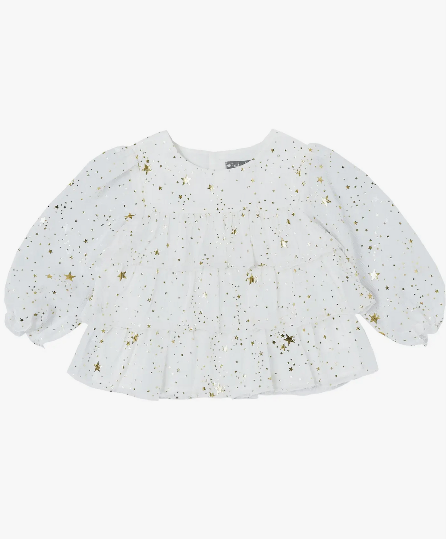 Star Printed Chiffon Blouse