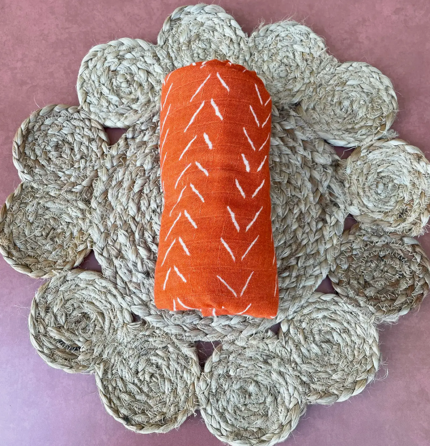 Bamboo Distressed Mudcloth Swaddle