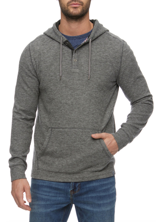 Hero Textured Knit Hooded Henley