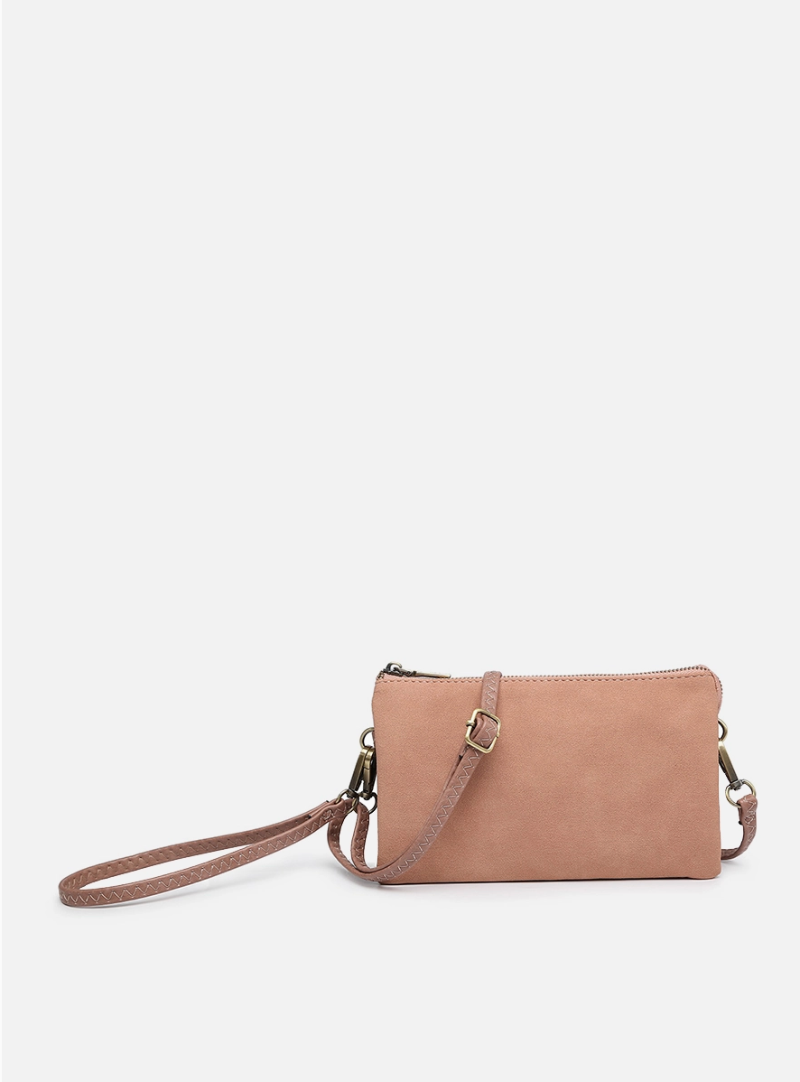 Riley Suede Crossbody/Wristlet