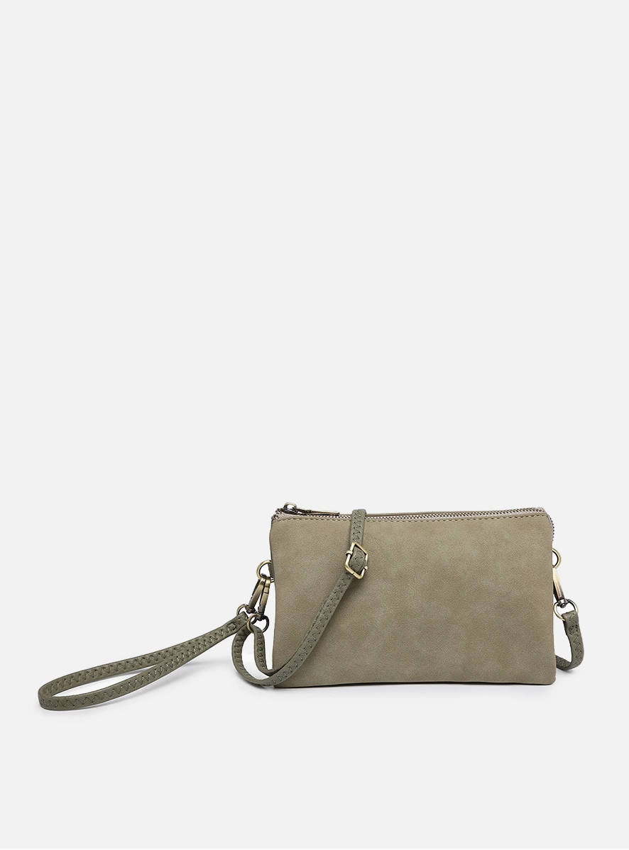 Riley Suede Crossbody/Wristlet