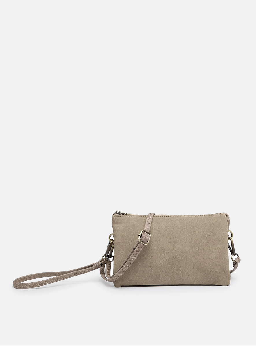 Riley Suede Crossbody/Wristlet