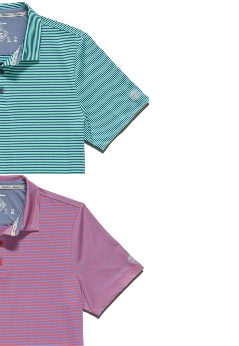 Naples Striped Performance Polo