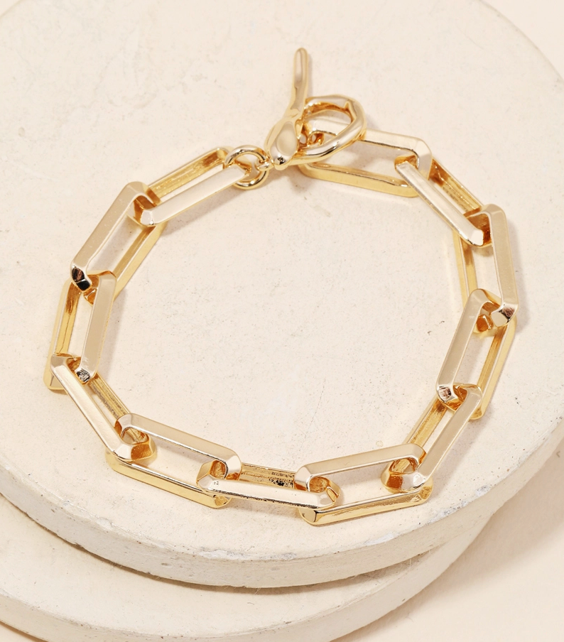 Rectangle Toggle Chain Bracelet