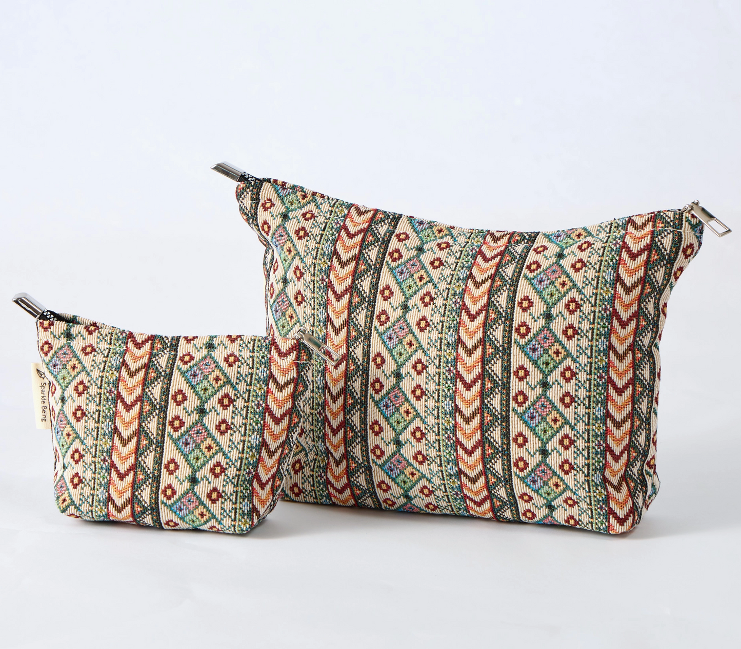 Modern Aztec Toiletry Bag - Travel-Friendly Cosmetic Bag