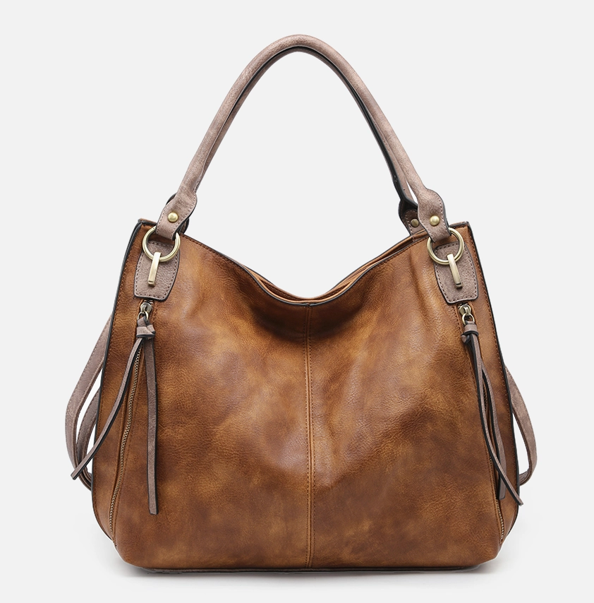 Connar Distressed Side Pocket Tote
