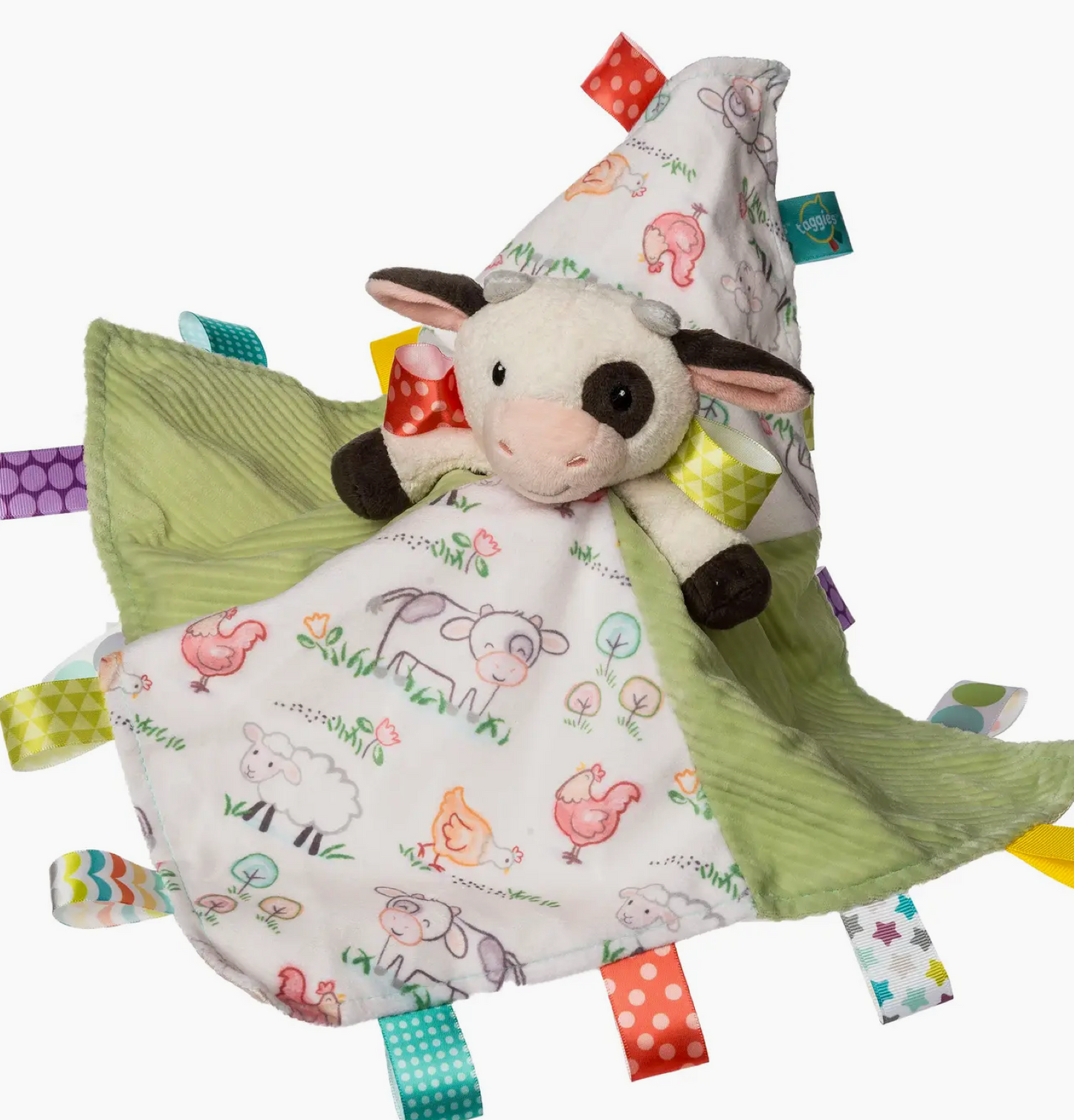 Taggies Buttercup Cow Character Blanket