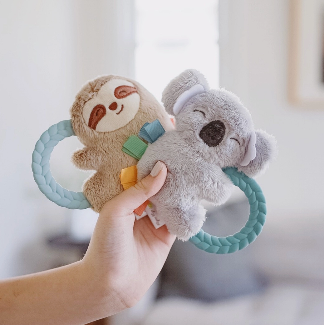 Ritzy Rattle Pal Plush Rattle Pal with Teether
