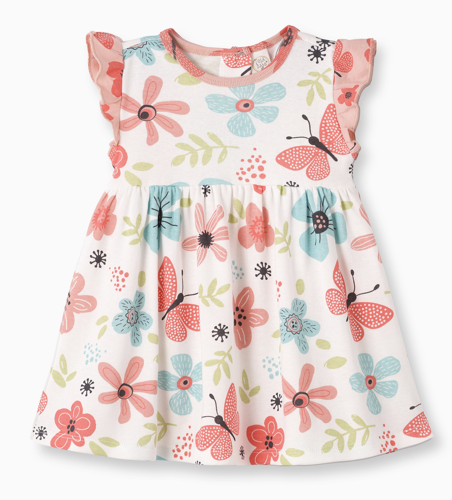 Fluttering Blossoms Baby Girl Cotton Dress