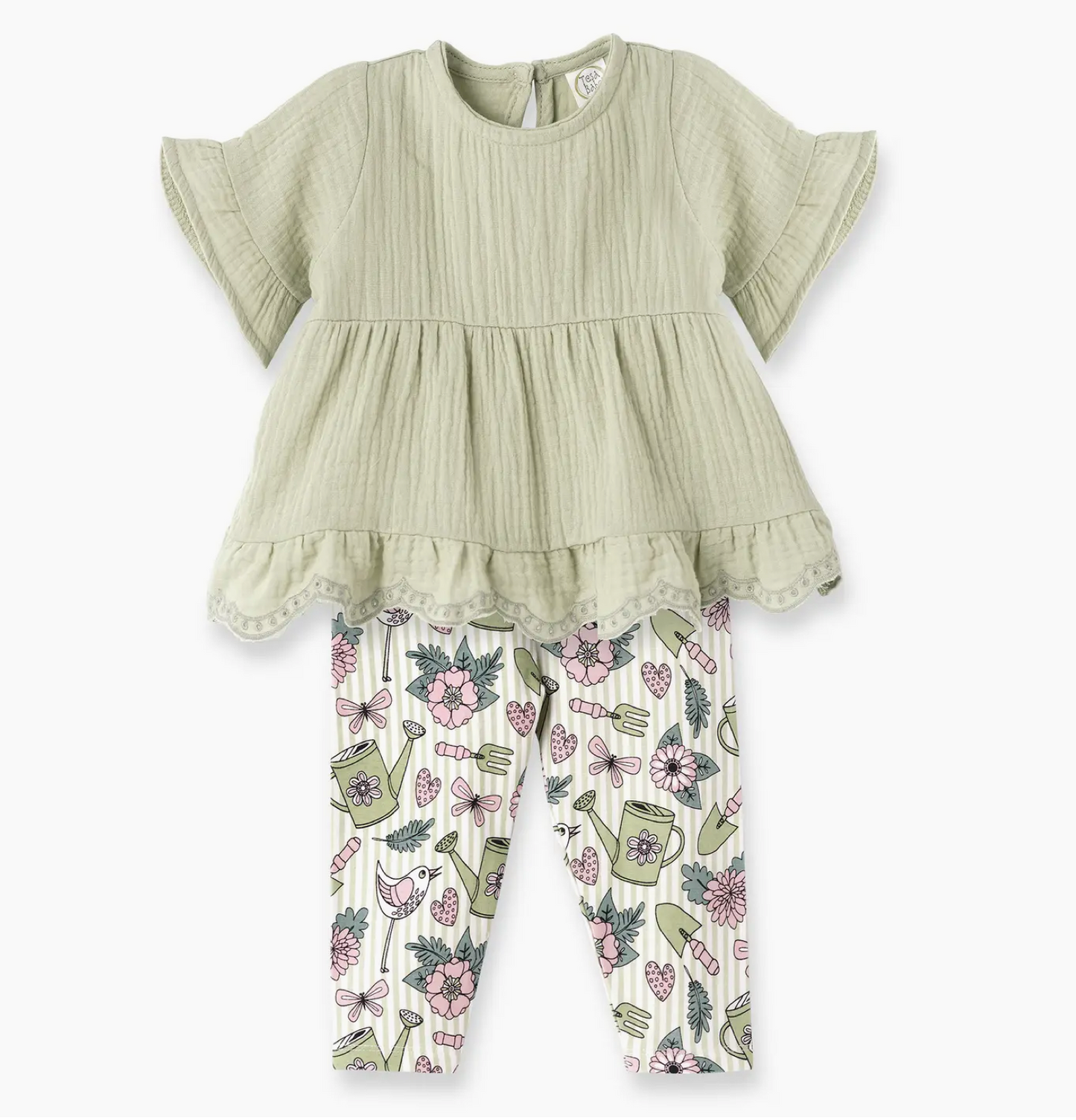 Garden Bloom Bamboo & Gauze Girl's Set