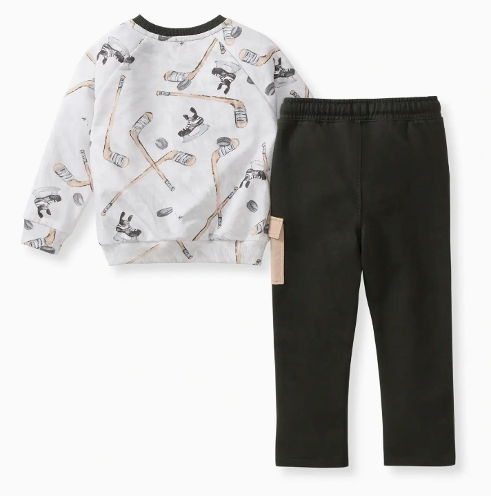 Hockey Season Sweatshirt & Pants Set
