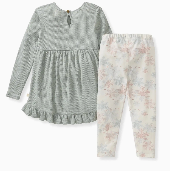 Snowflake Flurries Organic Tunic & Pants Set