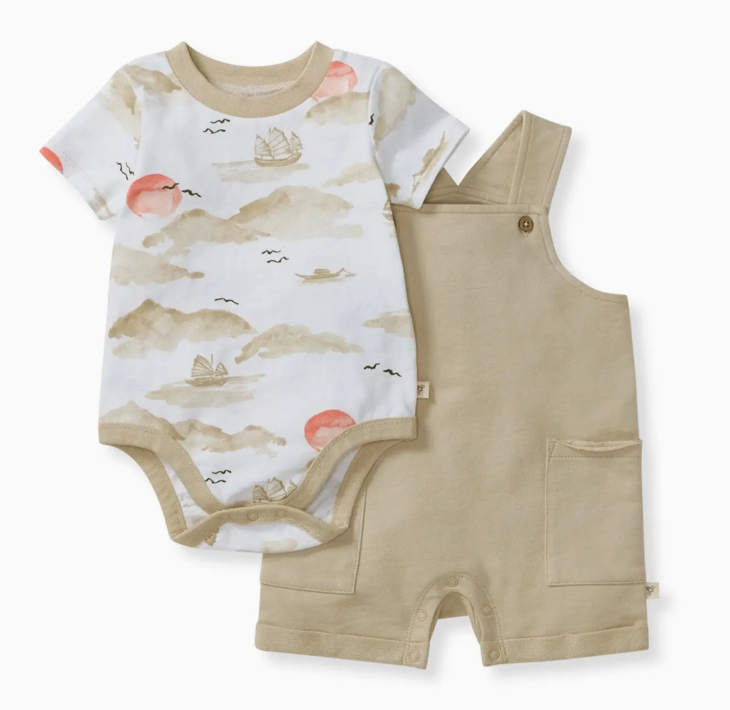 Fishing Boats Baby Boy Bodysuit & Romper Set