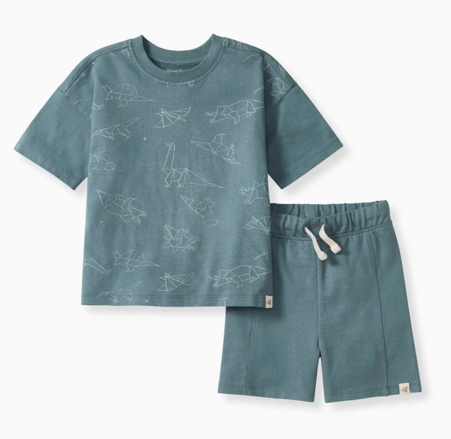 Origami Dinos Boy Tee & Shorts Set