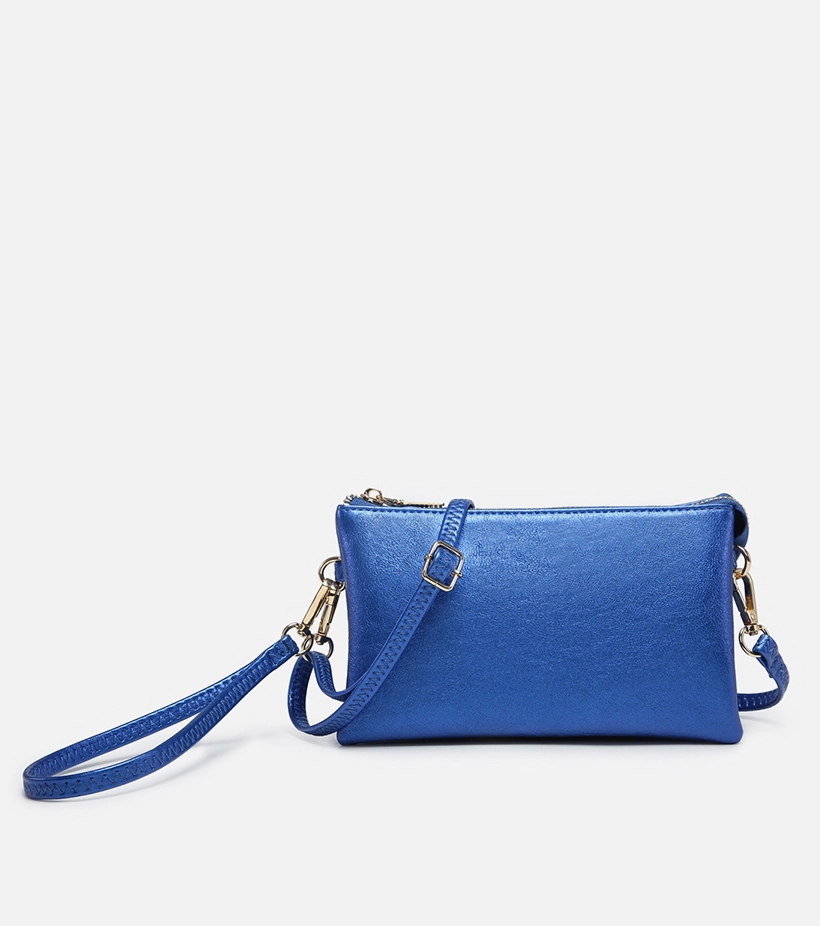 Riley Suede Crossbody/Wristlet