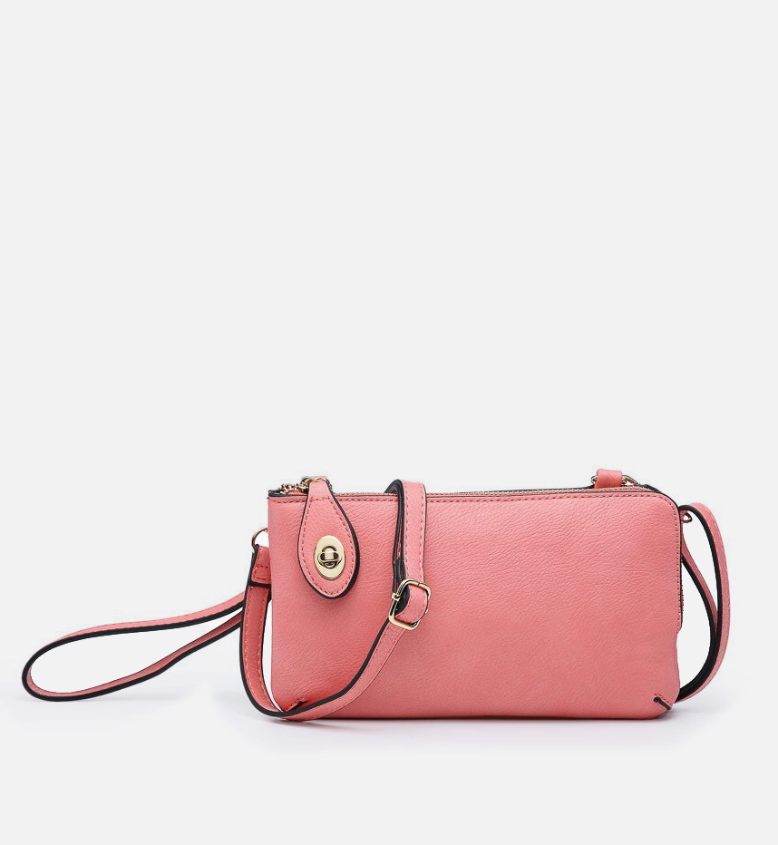 Kendall Crossbody/Wristlet w/ Twist Lock Closure