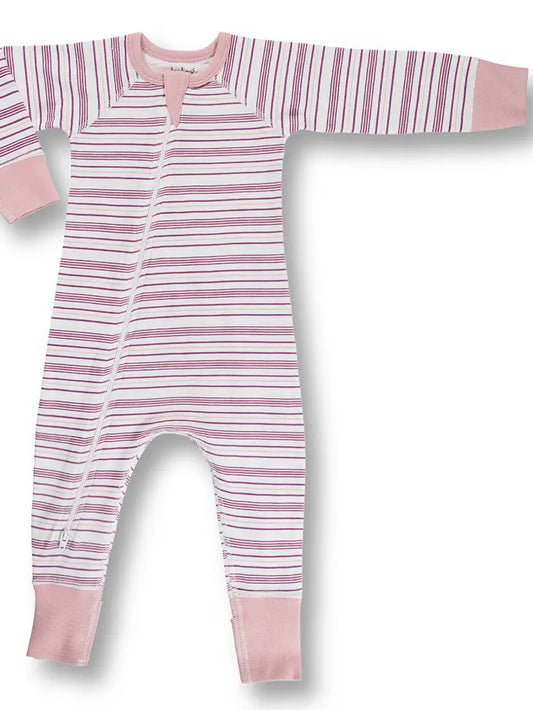 Pink Stripe Romper