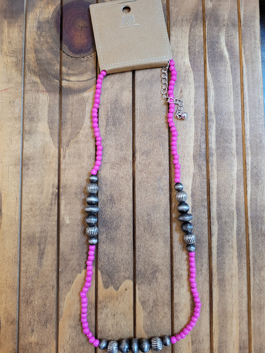 Bright Beach Bead Necklace