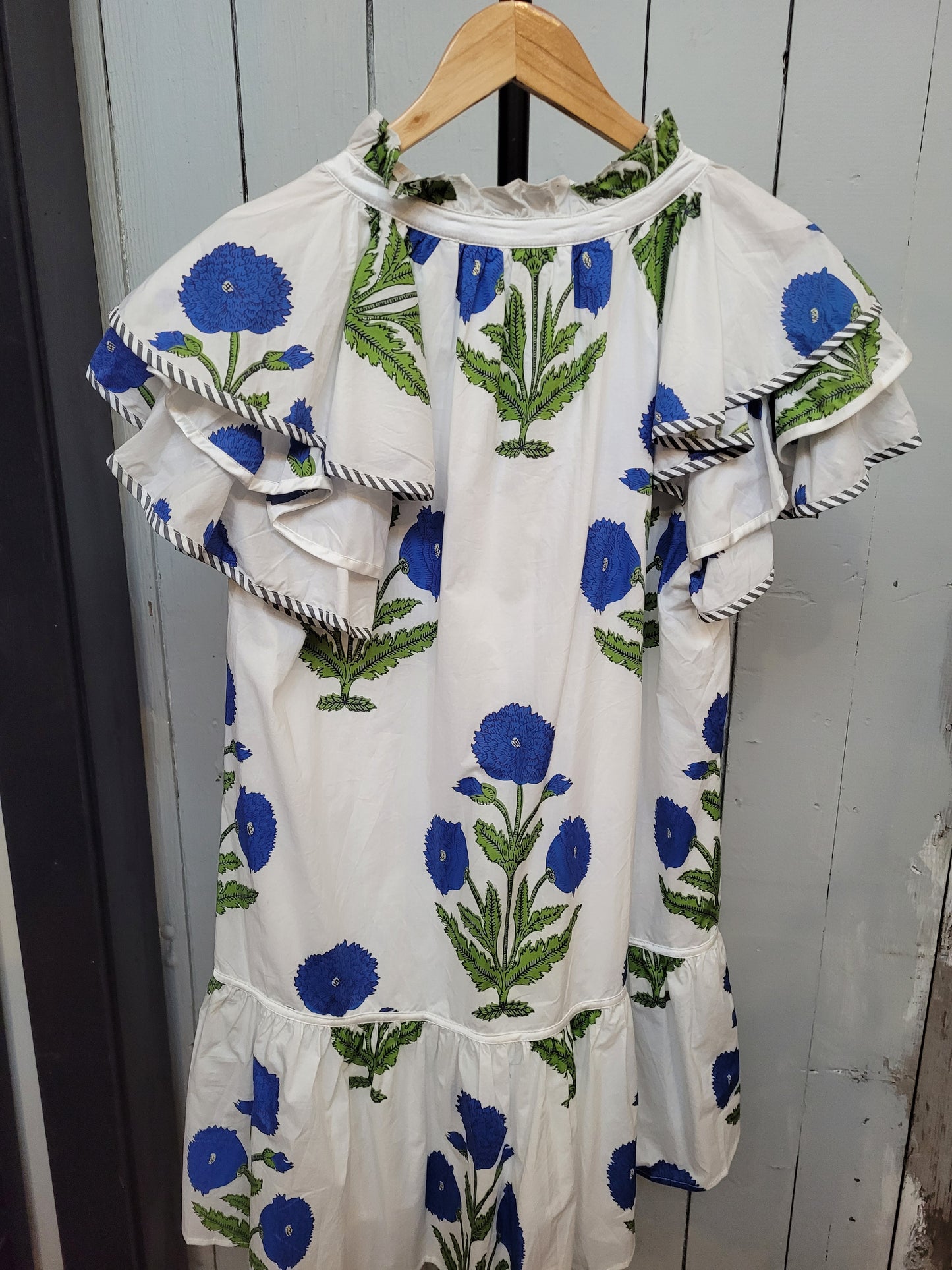 Blue Wildflower Garden Party Dress