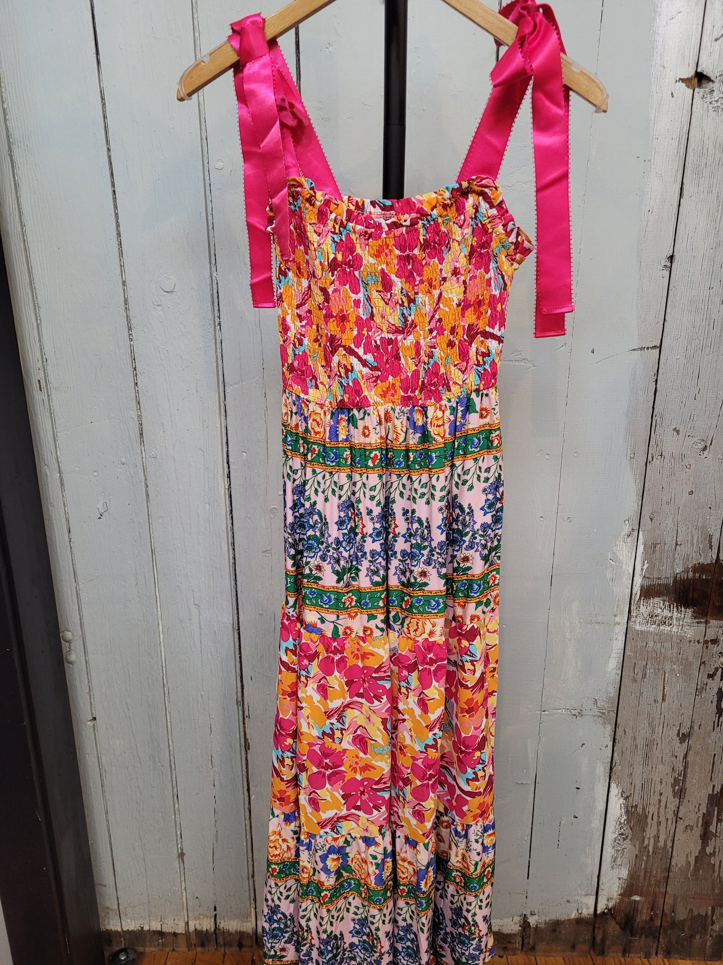 Pink Ribbon Poppy Maxi Dress