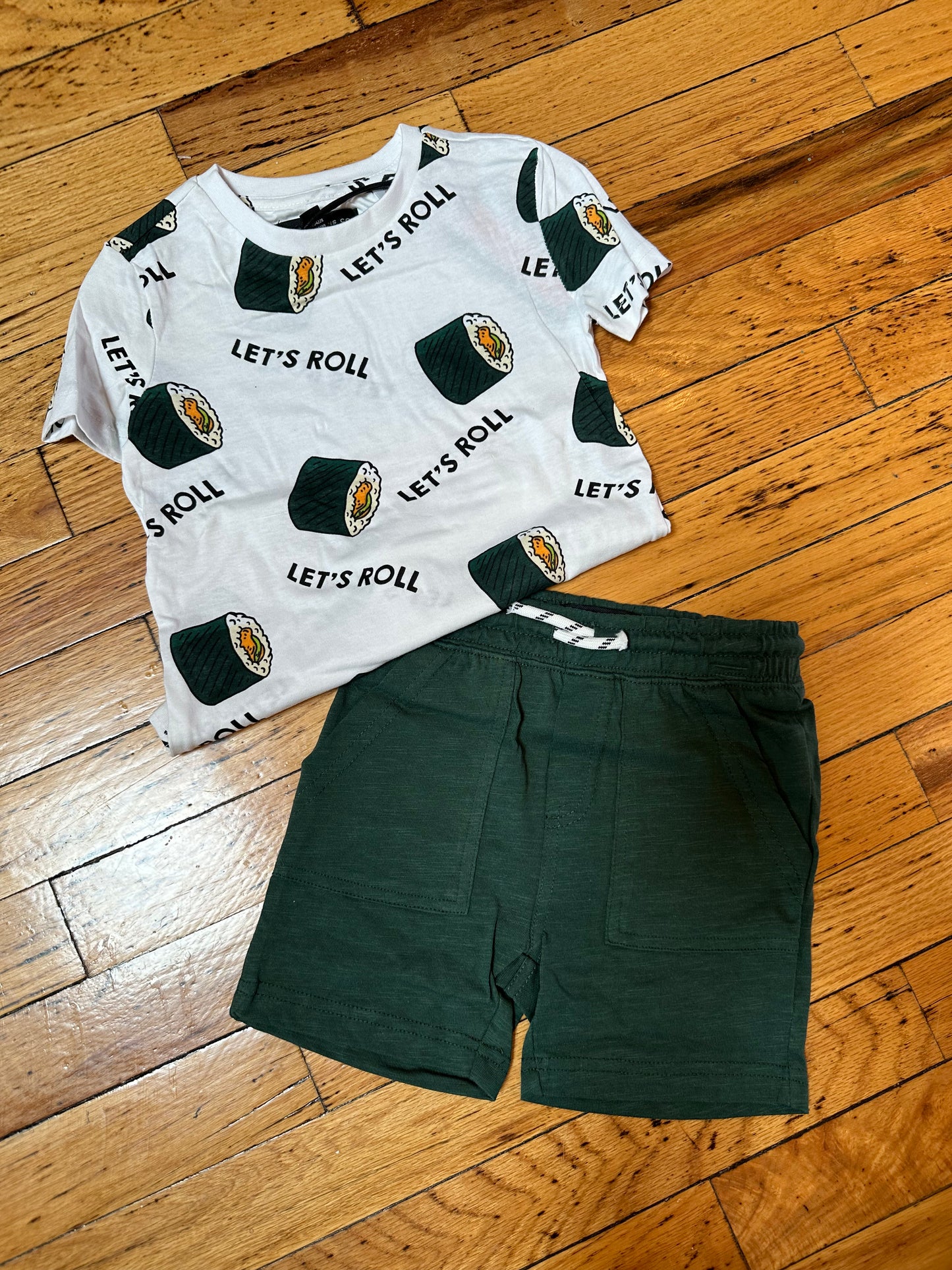 Boy's Let's Roll Shorts and Shirt Set