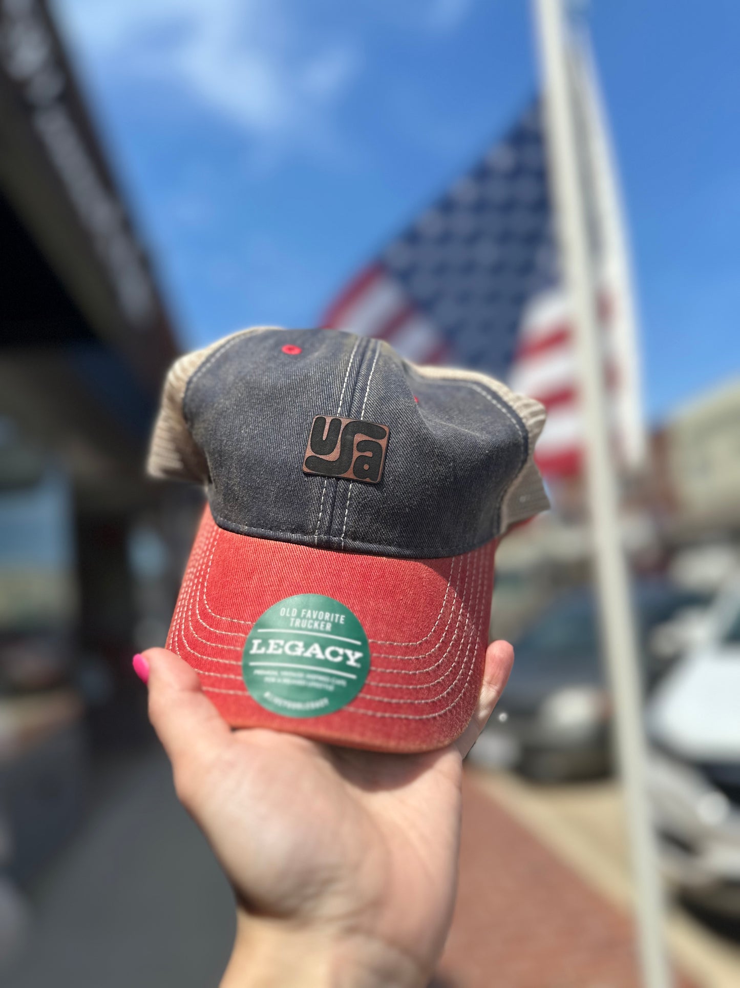 USA patch hat collection