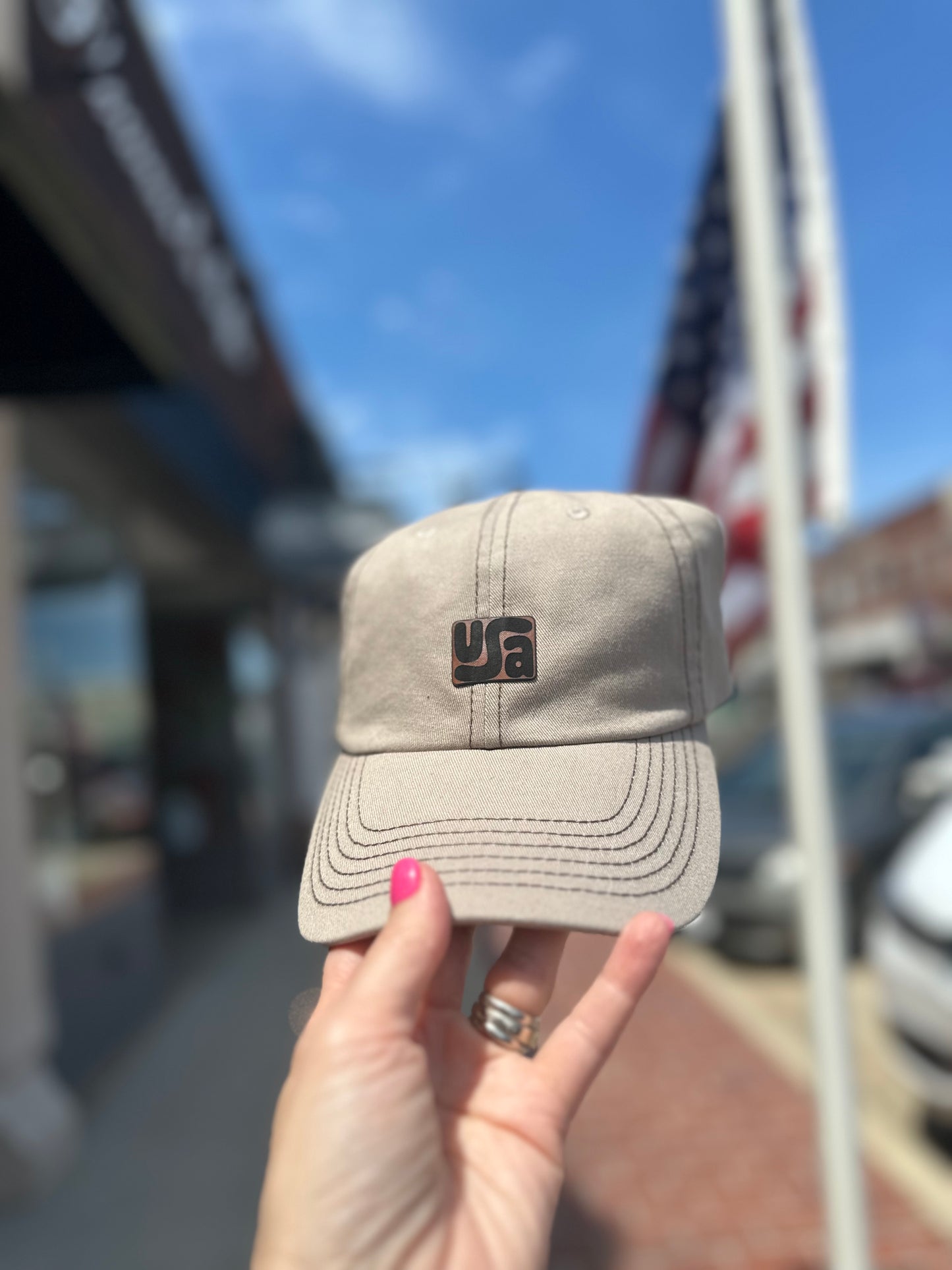 USA patch hat collection