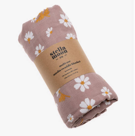 Stella Moon Bamboo Swaddle