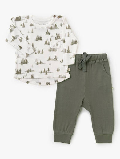 Organic Long Sleeve Tee & Pant Set