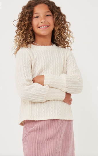 Girls Cable Knit pullover