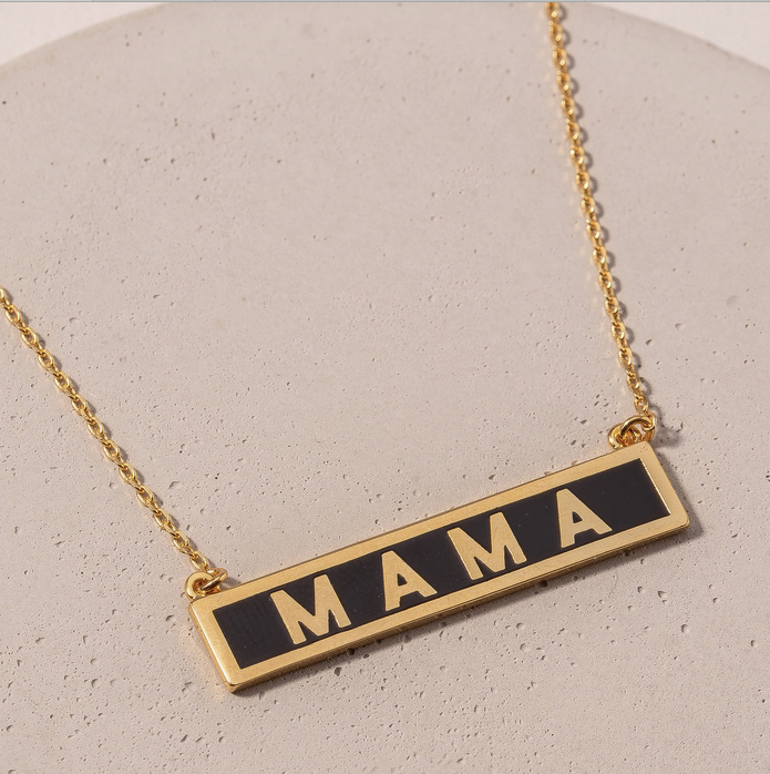 MAMA Tag Charm Necklace