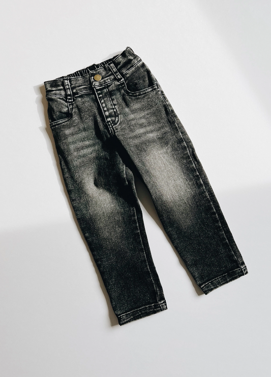 Stretch Denim - Faded Black