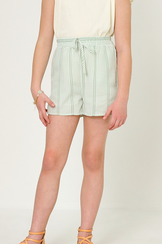 Girls Elastic Waist Shorts