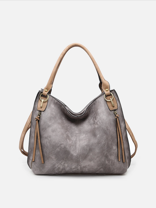 Connar Distressed Side Pocket Tote
