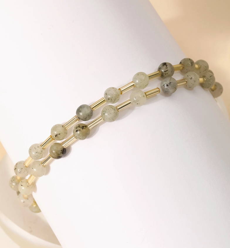 Ball Bead Tube Stretch Bracelet