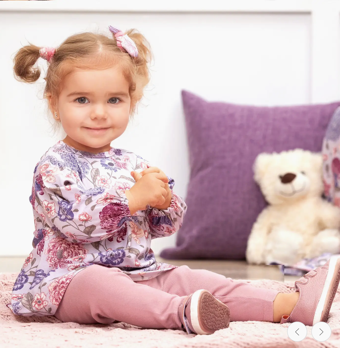 Floral Baby Top & Leggings Set – Bamboo Cotton Vintage Bloom