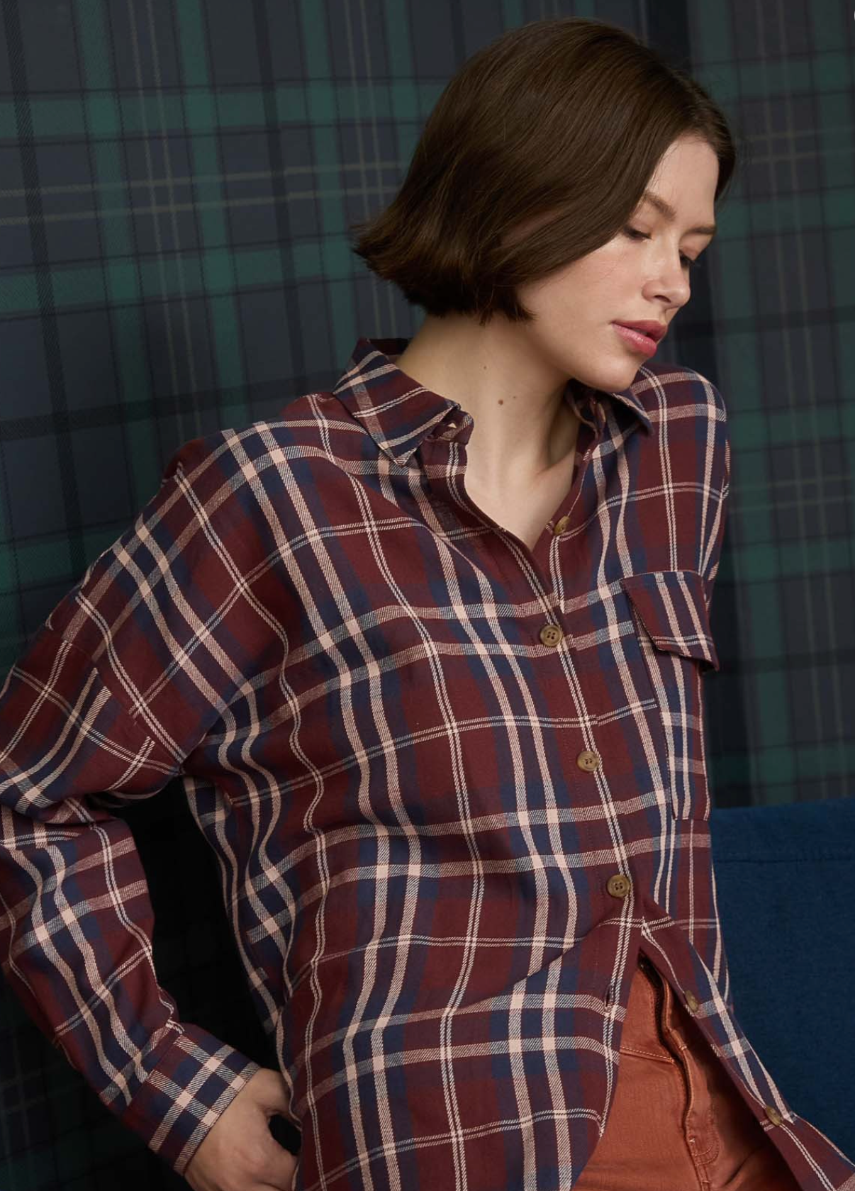 Harvest Plaid Button-Down