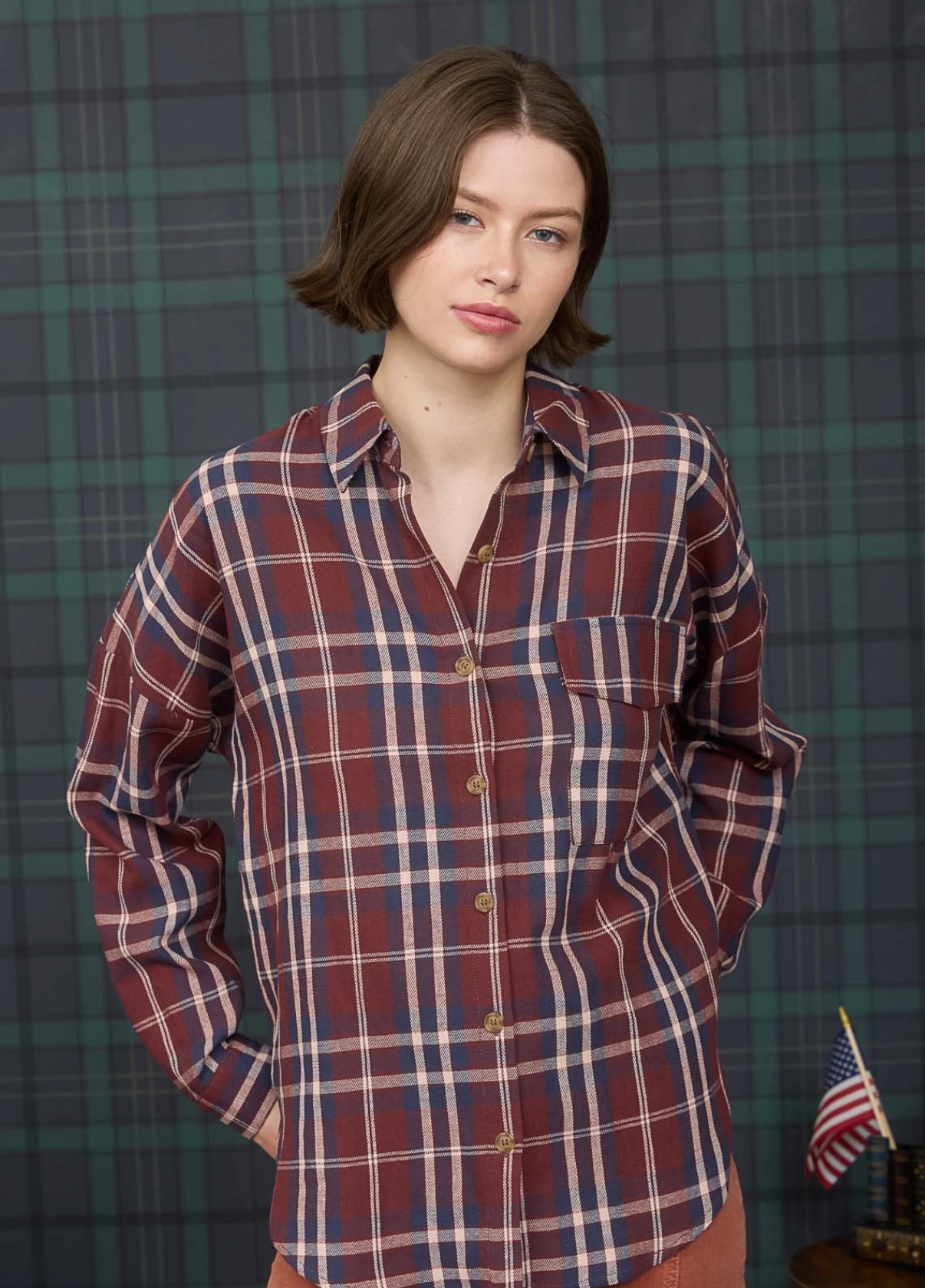 Harvest Plaid Button-Down