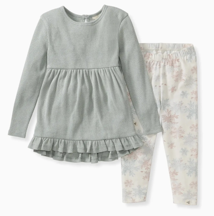 Snowflake Flurries Organic Tunic & Pants Set