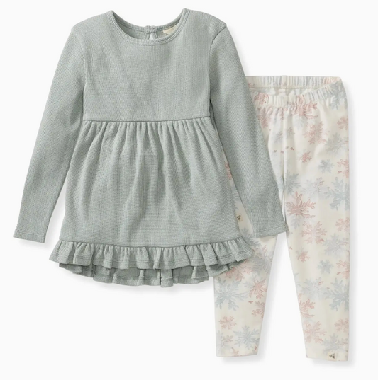 Snowflake Flurries Organic Tunic & Pants Set