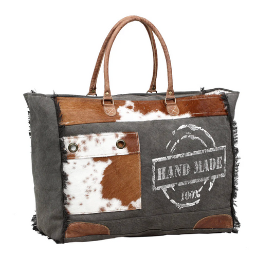 100% Handmade Print Weekender Bag