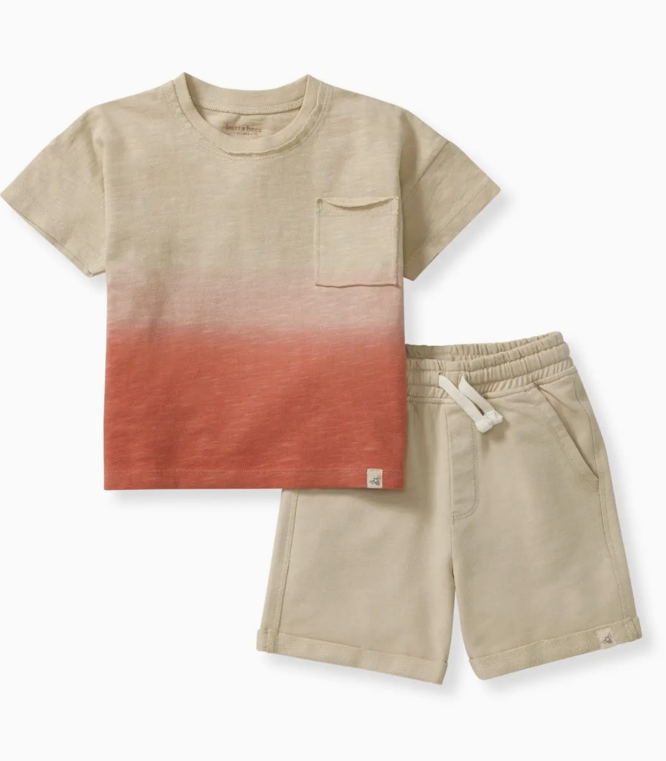 Dip Dye Boy Pocket Tee & Shorts Set