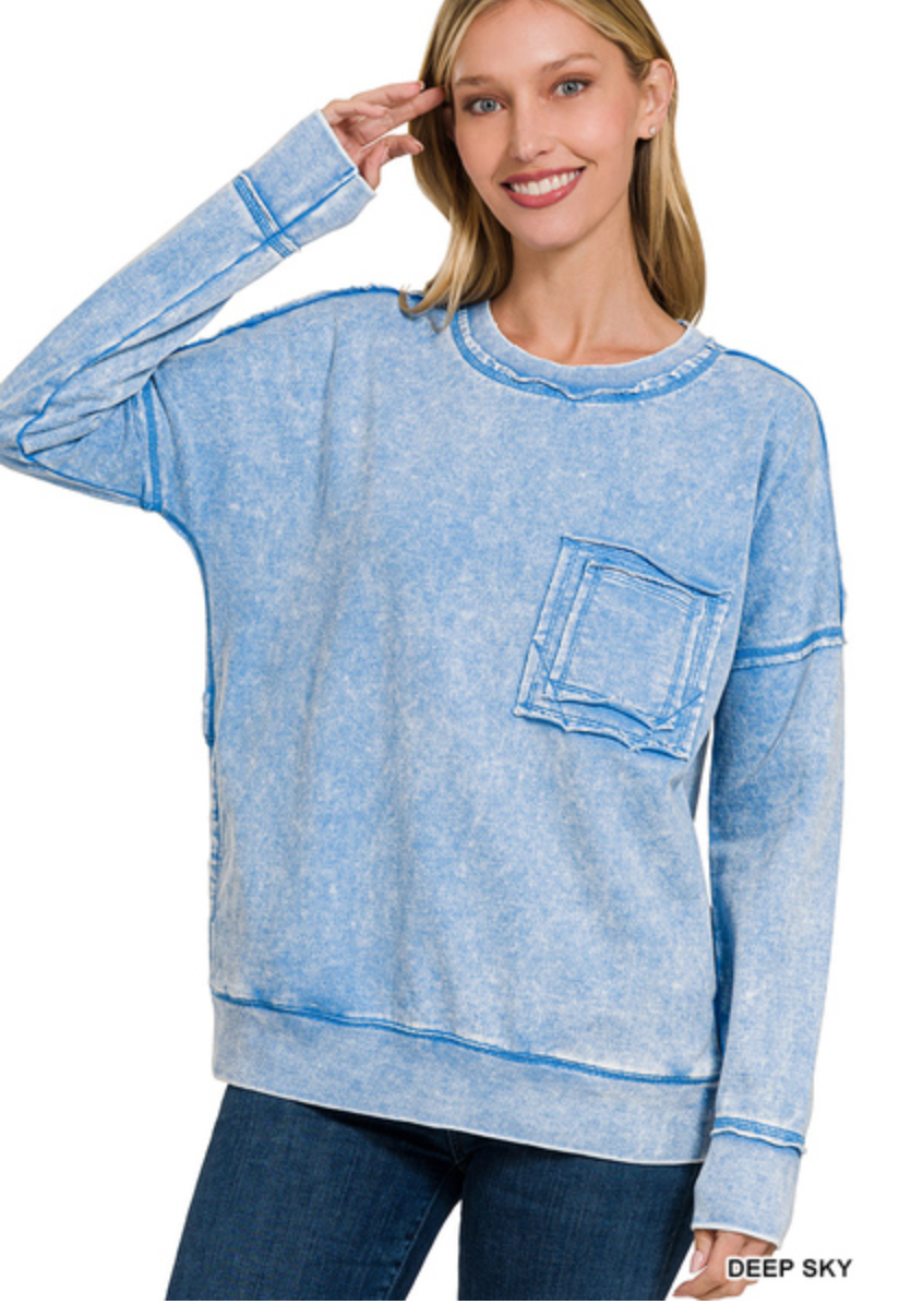 French Terry Front Pocket Pullover