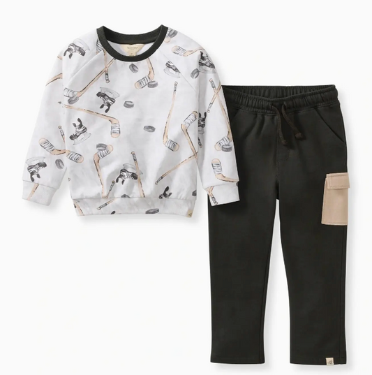 Hockey Season Sweatshirt & Pants Set